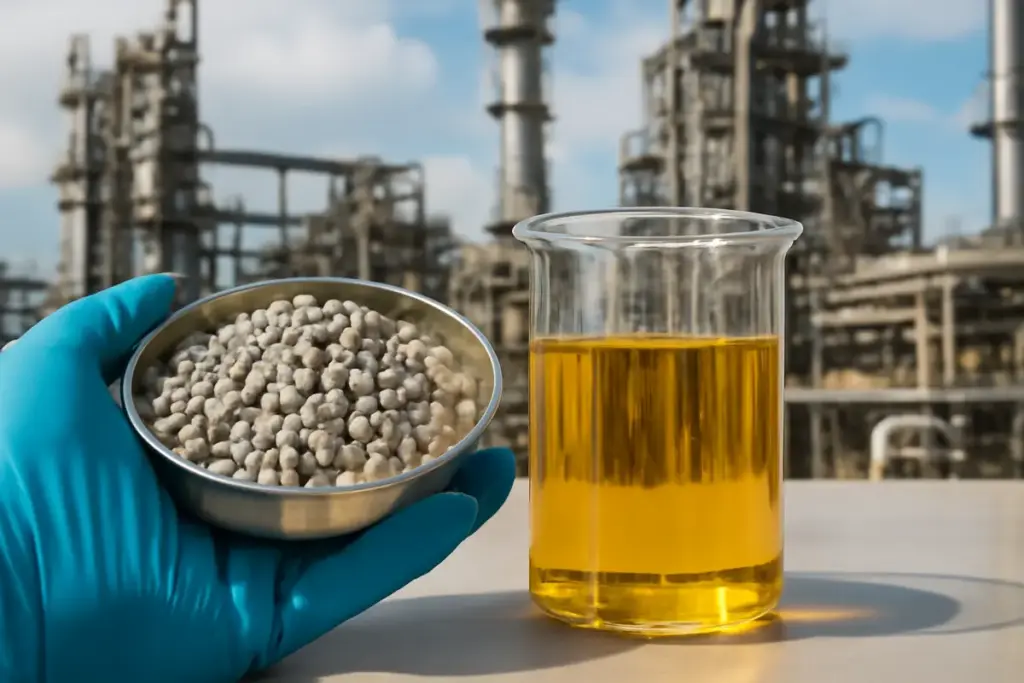 Cosa si intende per catalizzatori solidi nelle reazioni industriali? Il vantaggio concreto in termini di resa