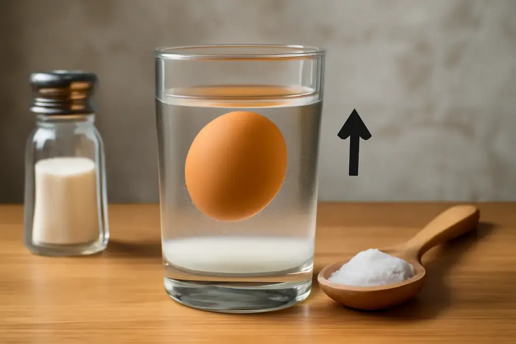 Un uovo che galleggia nell’acqua salata: la spiegazione scientifica di un classico esperimento