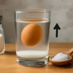 Un uovo che galleggia nell’acqua salata: la spiegazione scientifica di un classico esperimento