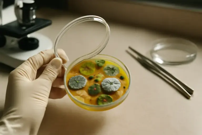 Esperimento con la capsula di Petri e muffe: ciò che si osserva davvero sotto il coperchio