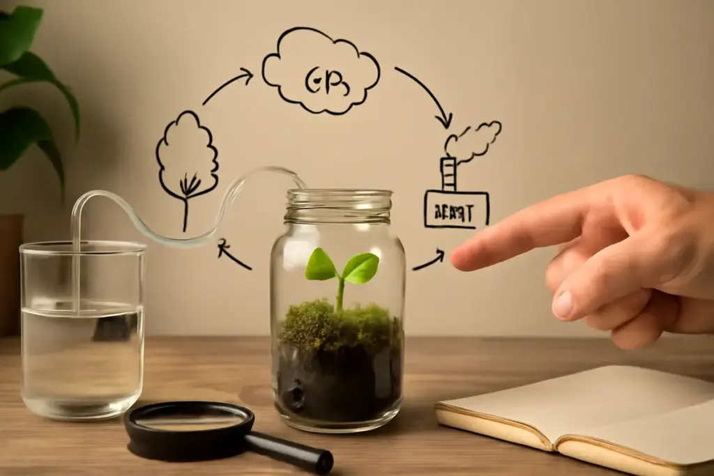 Come funziona il ciclo del carbonio? Un esperimento che puoi replicare a casa
