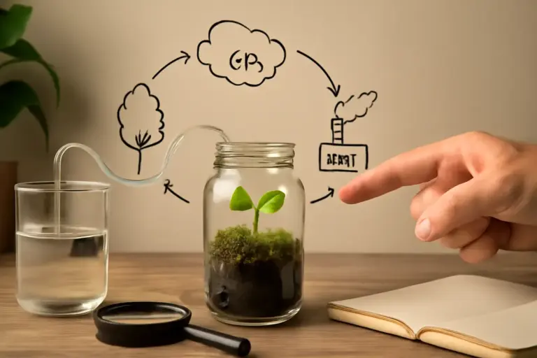 Come funziona il ciclo del carbonio? Un esperimento che puoi replicare a casa