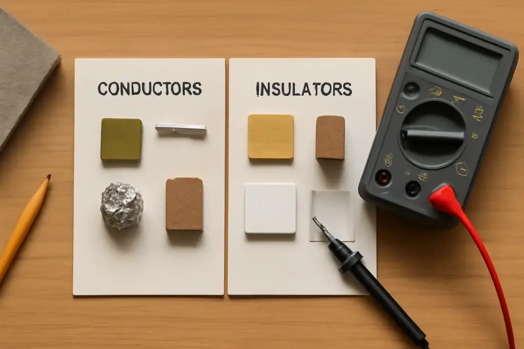 Schede di materiali conduttori ed isolanti: una guida utile per non sbagliare nelle prove